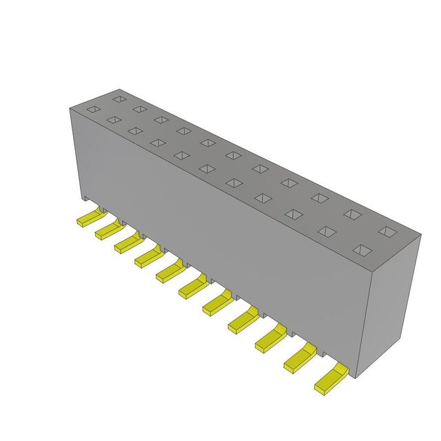 CONN RCPT 22POS 0.1 GOLD SMD