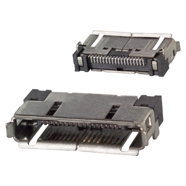 CONN RCPT 18P 0.02 GOLD EDGE MNT