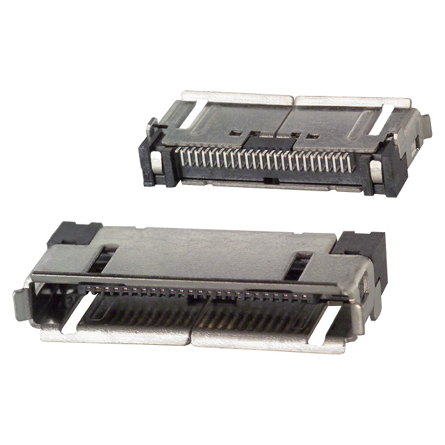 CONN RCPT 24P 0.02 GOLD EDGE MNT