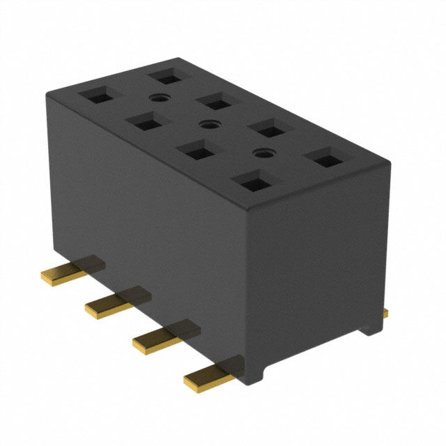 CONN RCPT 8POS 0.079 GOLD SMD