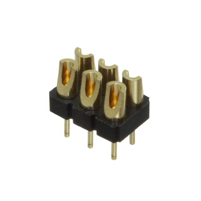 CONN HDR STRIP SOLDER 6POS GOLD