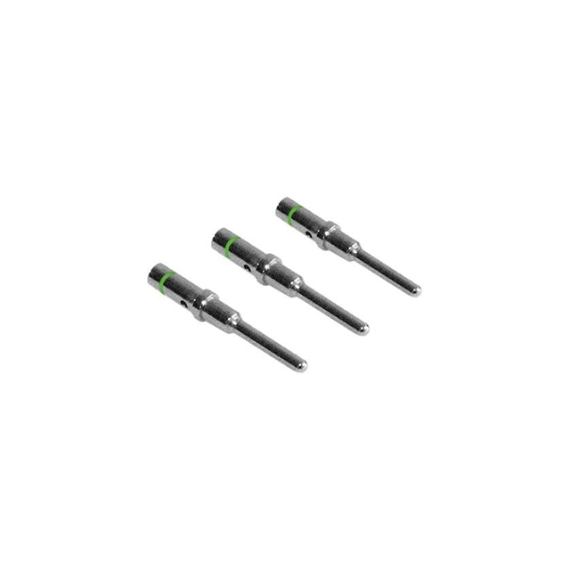 PIN 16-20AWG NKL W/GRN STRIPE