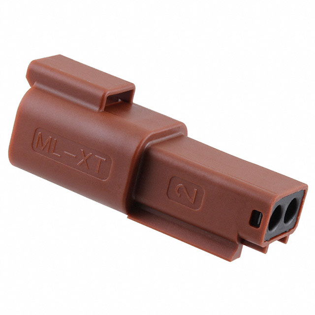 CONN RCPT HSG 2POS BROWN