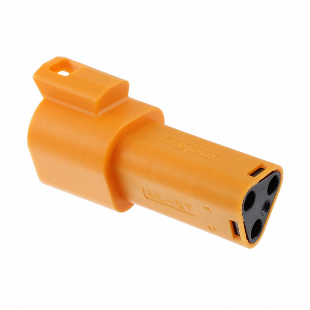 CONN RCPT HSG 3POS ORANGE