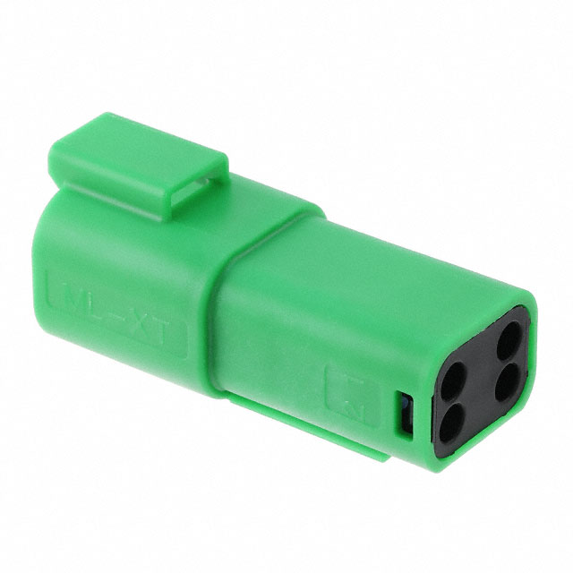 CONN RCPT HSG 4POS GRN