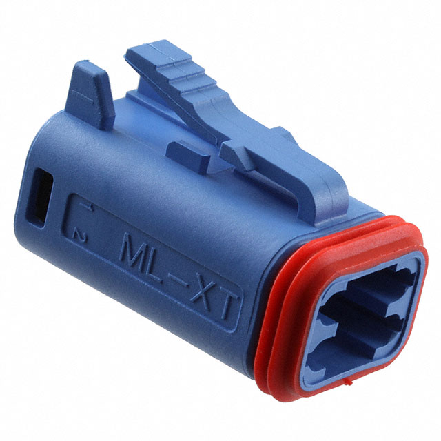 CONN PLUG HSG 4POS BLUE
