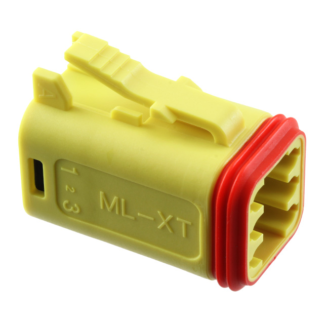 CONN PLUG HSG 6POS YLW