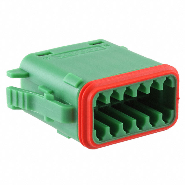 CONN PLUG HSG 12POS GRN