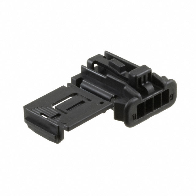 CONN RCPT HSG 4POS BLK