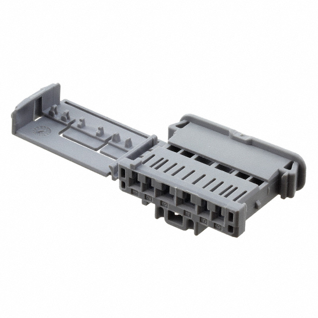 CONN RCPT HSG 6POS GRY