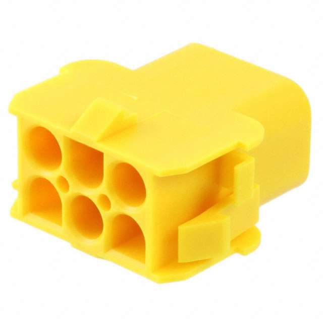 CONN RCPT HSG 6POS YELLOW