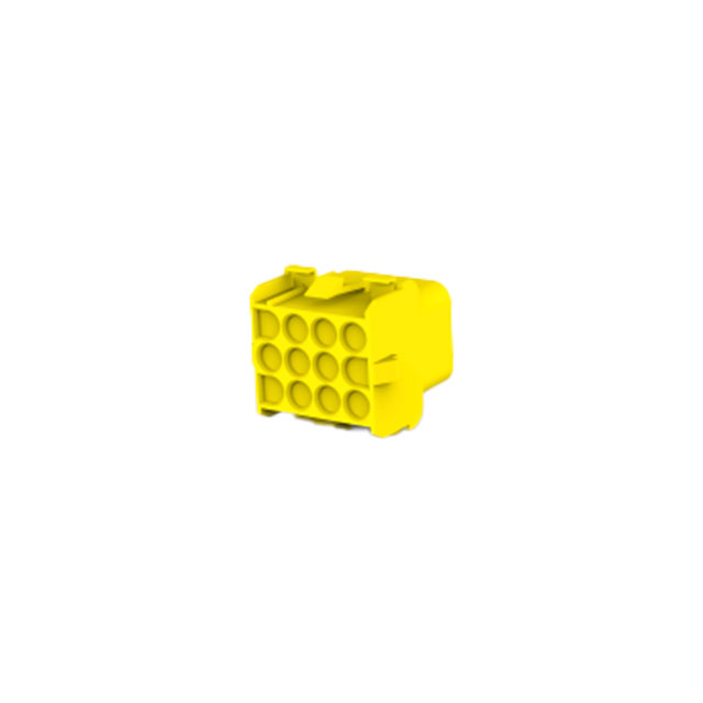 CONN RCPT HSG 12POS YELLOW
