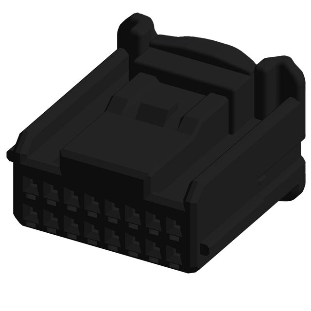 16W PLUG HSG ASSY BLACK