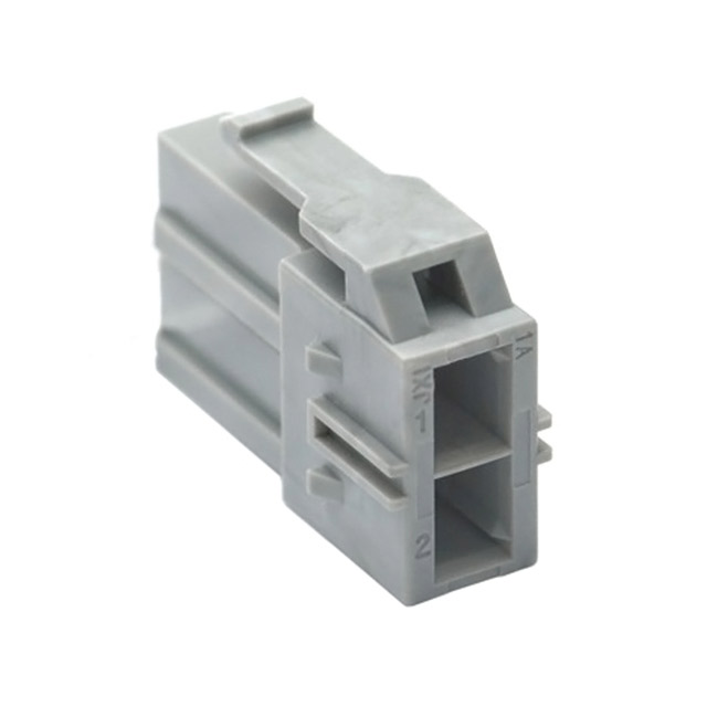 CONN RCPT HSG 2POS GRY