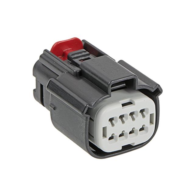 CONN RCPT HSG 8POS BLK