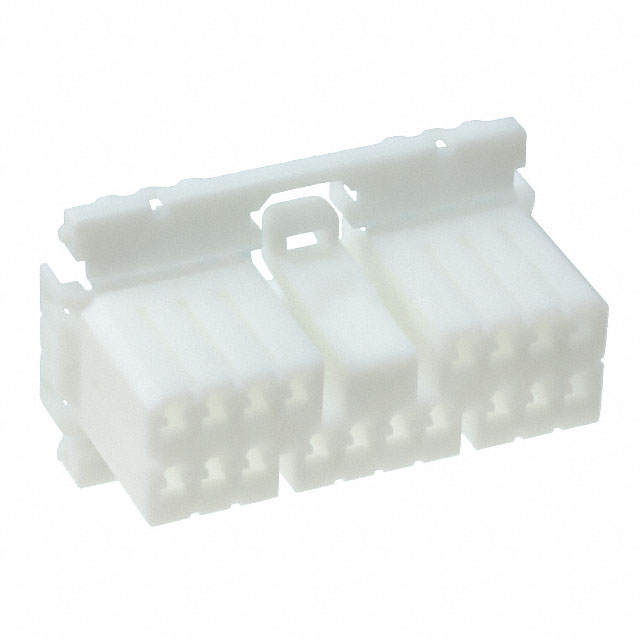CONN PLUG HSNG 18POS DUAL WHITE