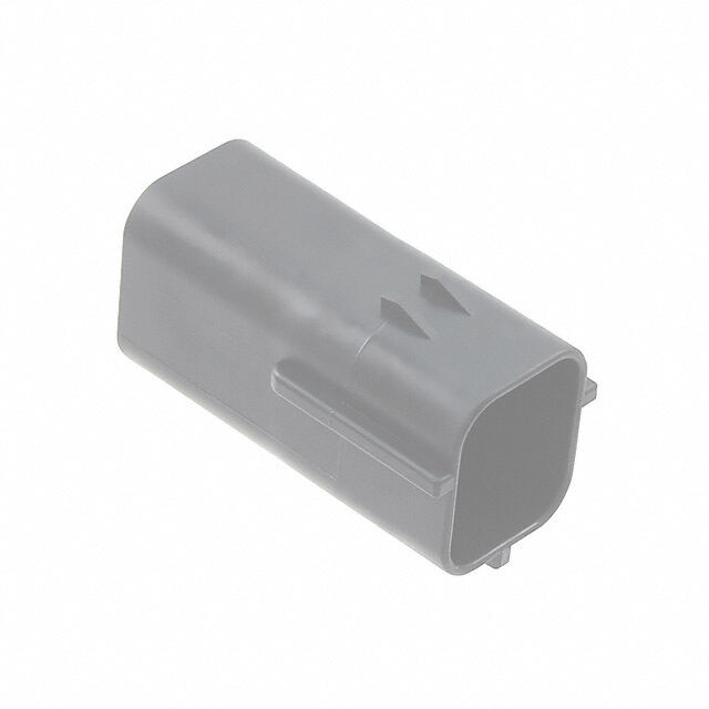 CONN RCPT HSG 4POS DBL LCK GRAY
