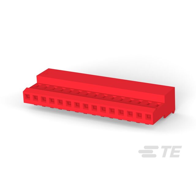 15P C/E 22AWG W/O TAB W/RED STRI
