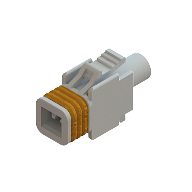 CONN RCPT HSG 1POS WHITE