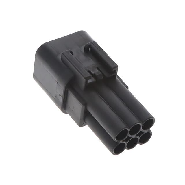 CONN RCPT HSG 6POS BLK