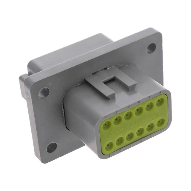 CONN RCPT HSG 12POS FLANGE MNT
