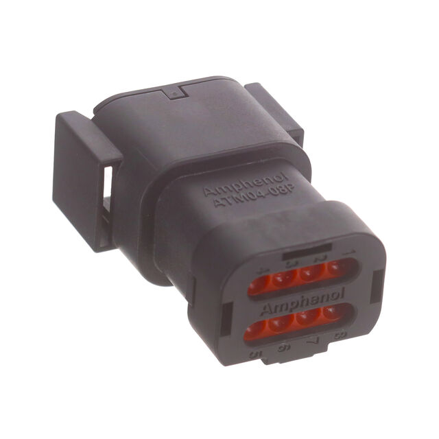 8 POSITION RECEPTACLE, PIN, KEYE