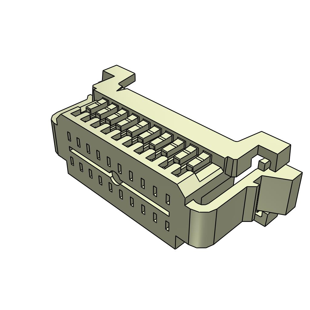 CONN HSG 20POS 1.00MM