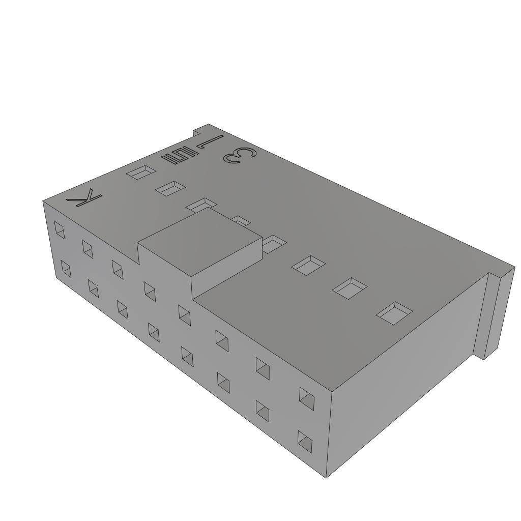 CONN HSG 16POS 2.54MM UNIV