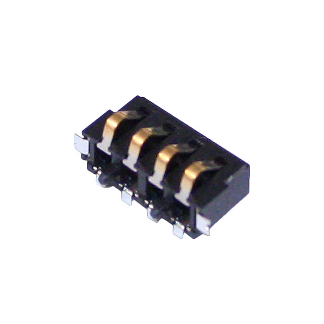 CONN SPRING BATTERY 4POS R/A SMD