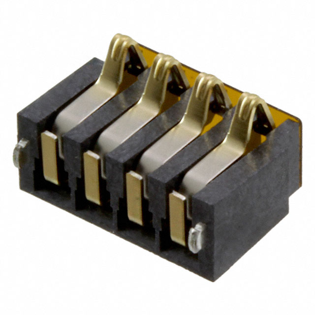 CONN SPRING BATTERY 4POS SMD