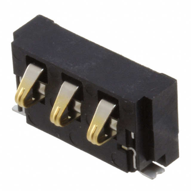 CONN SPRING BATTERY 3POS R/A SMD