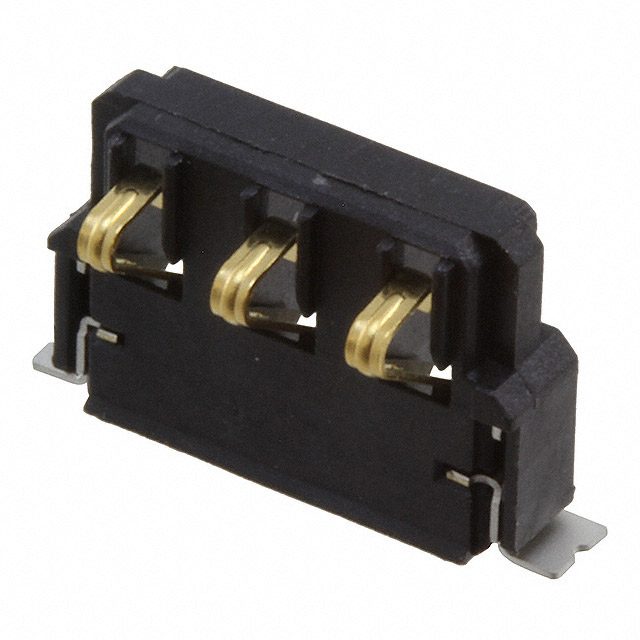 CONN SPRING BATTERY 3POS R/A SMD