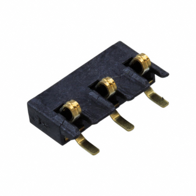 CONN SPRING BATTERY 3POS SMD