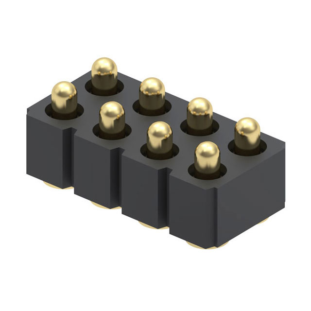 CONN SPRING PISTON 8POS SMD
