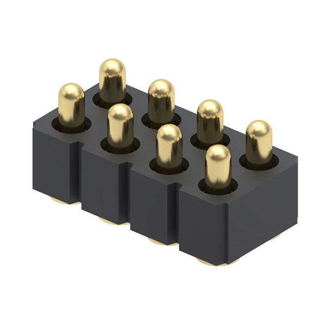 CONN SPRING PISTON 8POS SMD