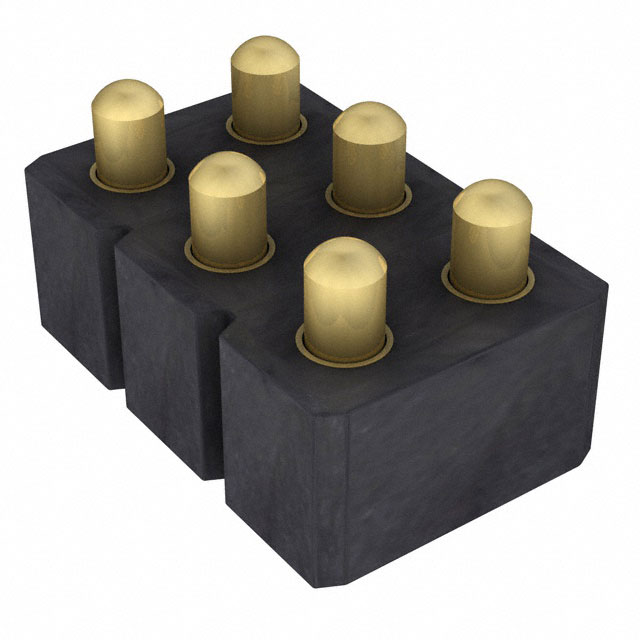 CONN SPRING PISTON 6POS SMD