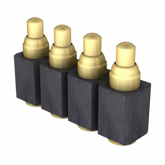 CONN SPRING PISTON 4POS SMD