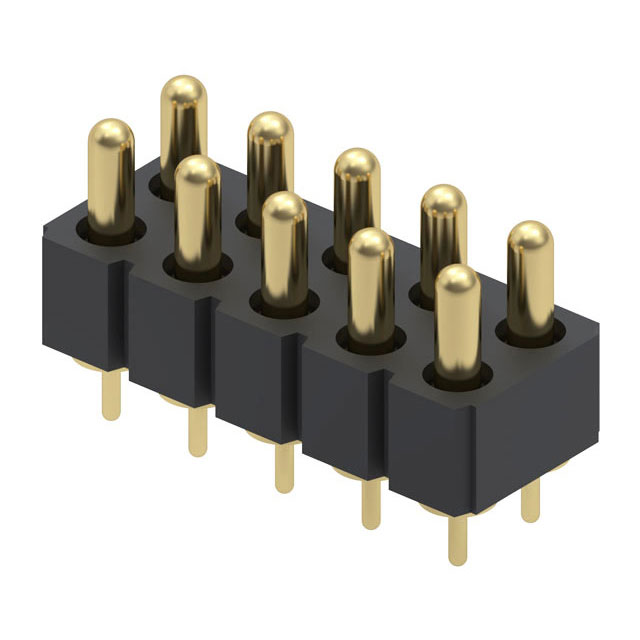 CONN SPRING PISTON 10POS PCB