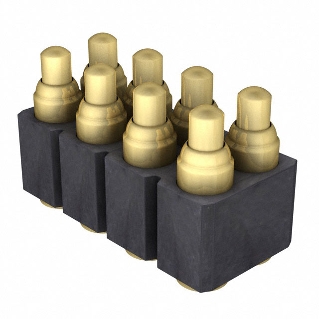 CONN SPRING PISTON 8POS SMD