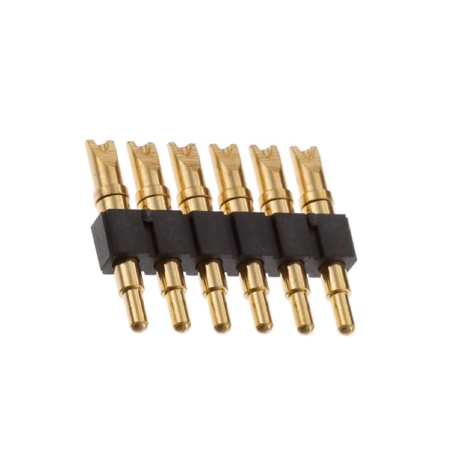 CONN SPRING PISTON 6POS SLD PCB