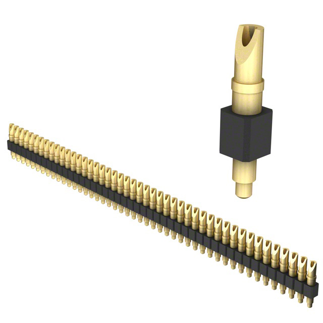 CONN SPRING PISTON 46POS SLD PCB