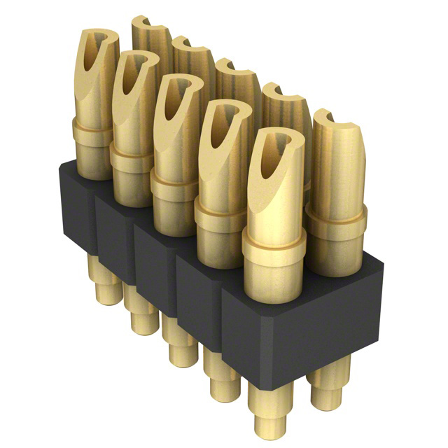 CONN SPRING PISTON 10POS SLD PCB