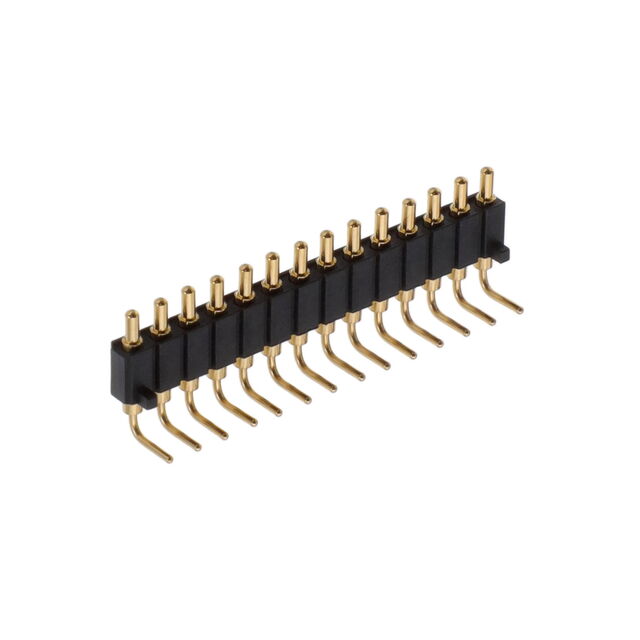 CONN SPRING PISTON 14POS R/A PCB