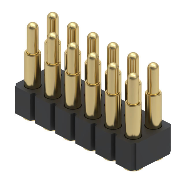 CONN SPRING PISTON 12POS SMD