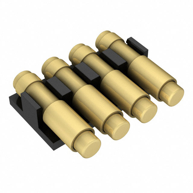 CONN SPRING TARGET 4POS R/A SMD