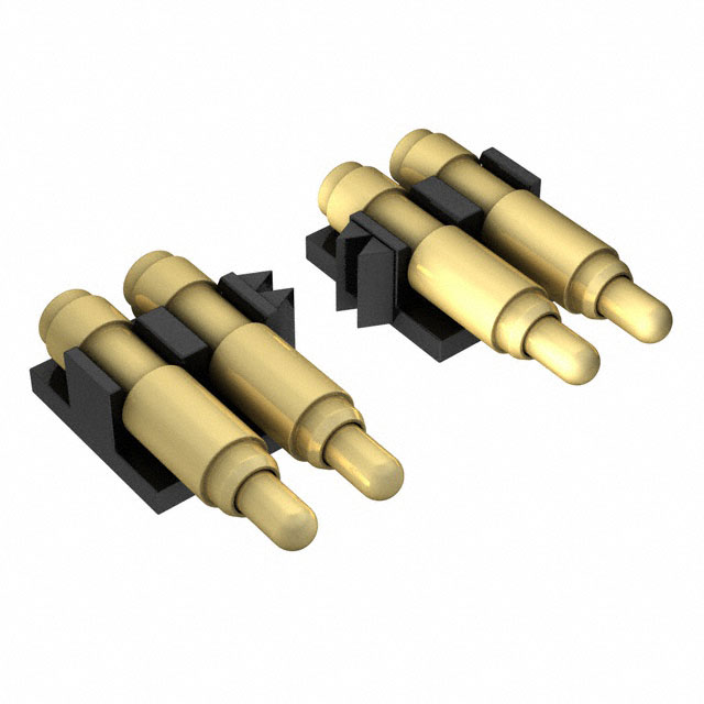 CONN SPRING PISTON 6POS R/A SMD
