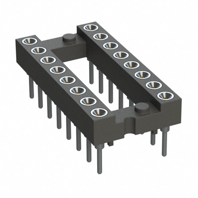 CONN IC DIP SOCKET 16POS GOLD