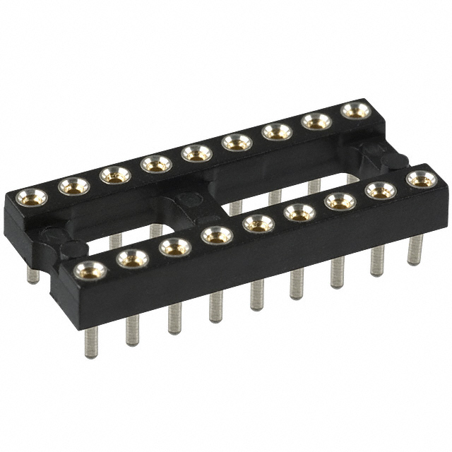 CONN IC DIP SOCKET 18POS GOLD
