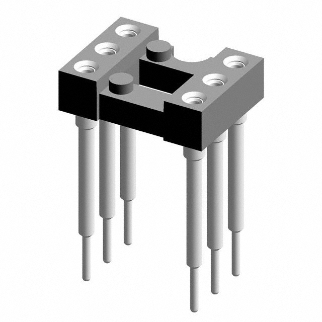 CONN IC DIP SOCKET 6POS GOLD