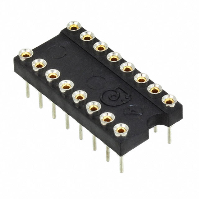 CONN IC DIP SOCKET 16POS GOLD